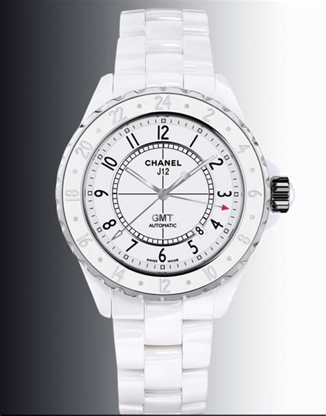 Chanel J12 GMT Céramique blanche .